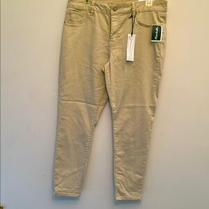 d. jeans High Waist Skinny Pants Jeans- Khaki new
